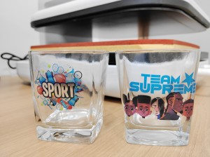 玻璃柠檬水杯