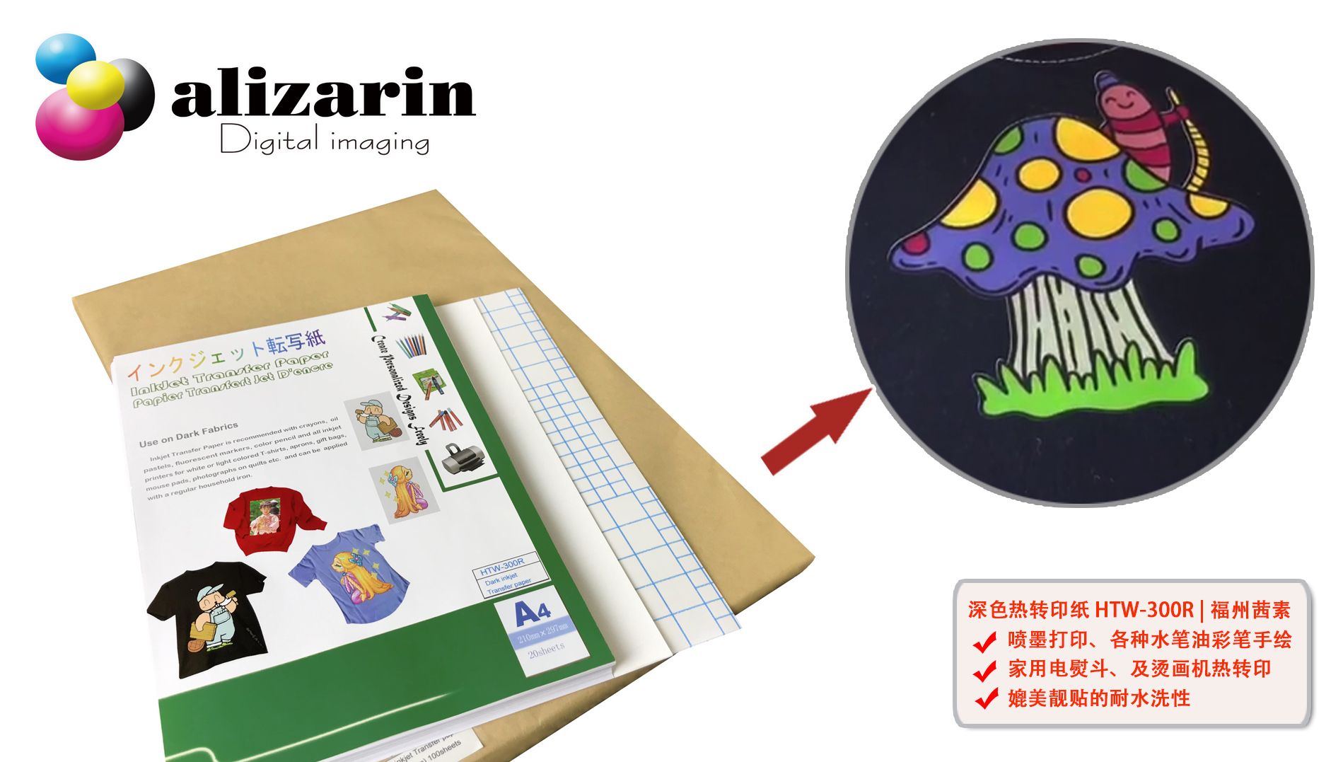 福州利来w66-深色喷墨热转印纸HTW-300R | alizarin.com.cn